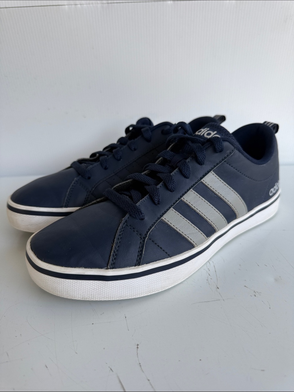 Adidas VS PACE Sneakers Shoes Size 8 Navy Blue